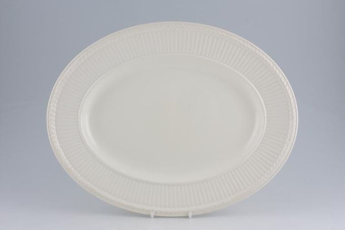 Wedgwood Edme - Cream Oval Plate / Platter 13 7/8"
