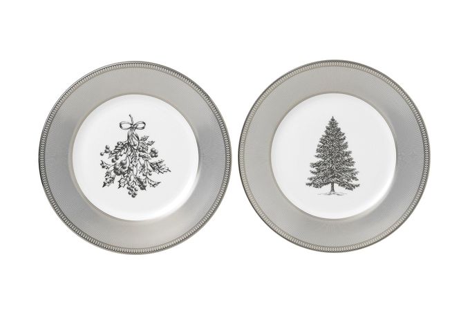 Wedgwood Winter White Set of 2 Plates 20cm