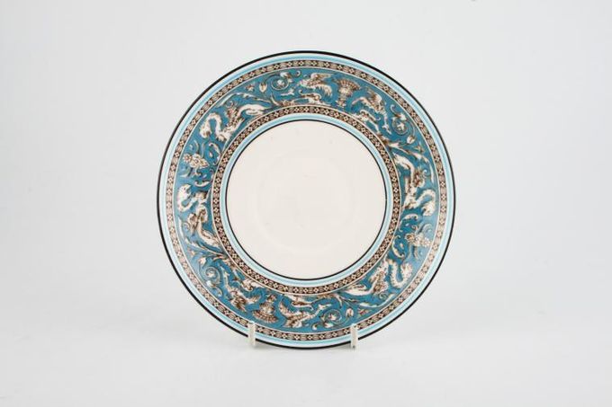 Wedgwood Florentine - Turquoise Tea Saucer No Pattern in the Middle - Backstamp W2614 5 7/8"