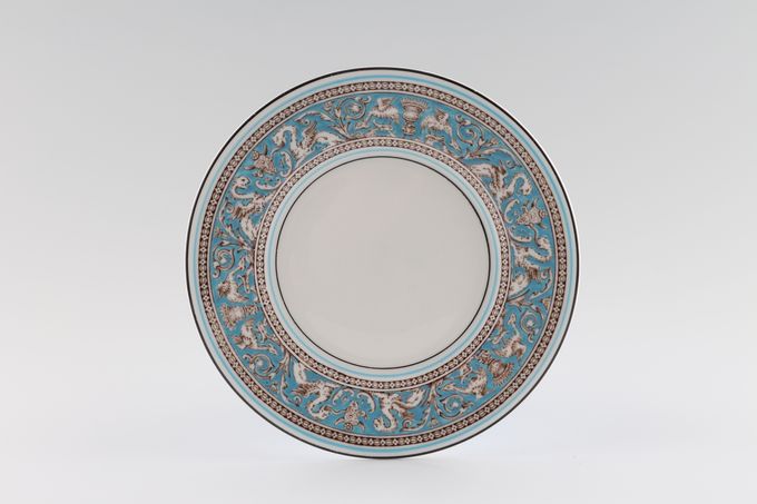Wedgwood Florentine - Turquoise Tea Plate No Middle Pattern. Backstamp W2614 6"