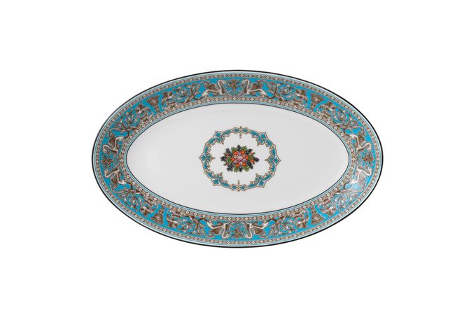 Wedgwood Florentine - Turquoise Oval Dish 26cm