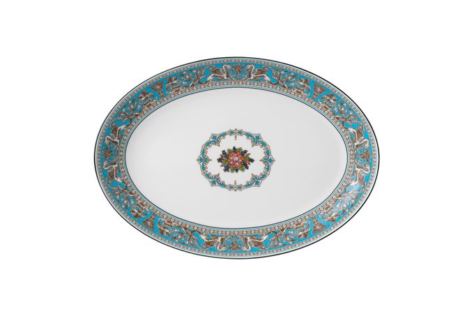 Wedgwood Florentine - Turquoise Oval Dish 30cm