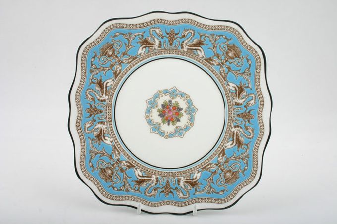 Wedgwood Florentine - Turquoise Cake Plate Square 8 1/4"