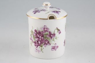 Hammersley Victorian Violets - Acorn over Crown Jam Pot + Lid 3" x 3 1/2"