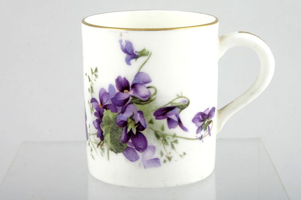 Hammersley Victorian Violets - Crown Longton Coffee/Espresso Can 2" x 2 1/4"