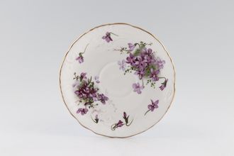 Hammersley Victorian Violets - Crown England Tea Saucer Embossed detail 5 3/4"