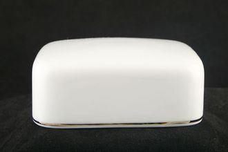 Thomas Medaillon Gold Band - White with Thin Gold Line Butter Dish Lid Only 4 3/4" x 3 3/4"