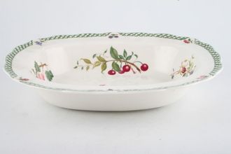 Royal Doulton Victorian Garden - T.C.1176 Vegetable Dish (Open) rimmed, oval 10 3/8"