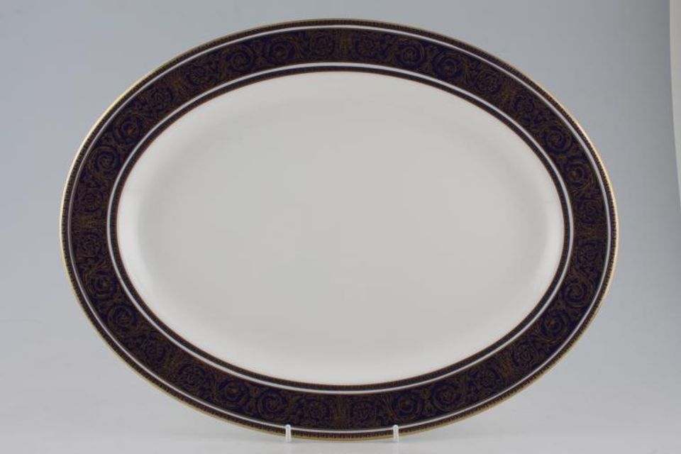 Royal Doulton Imperial Blue Oval Platter 16"
