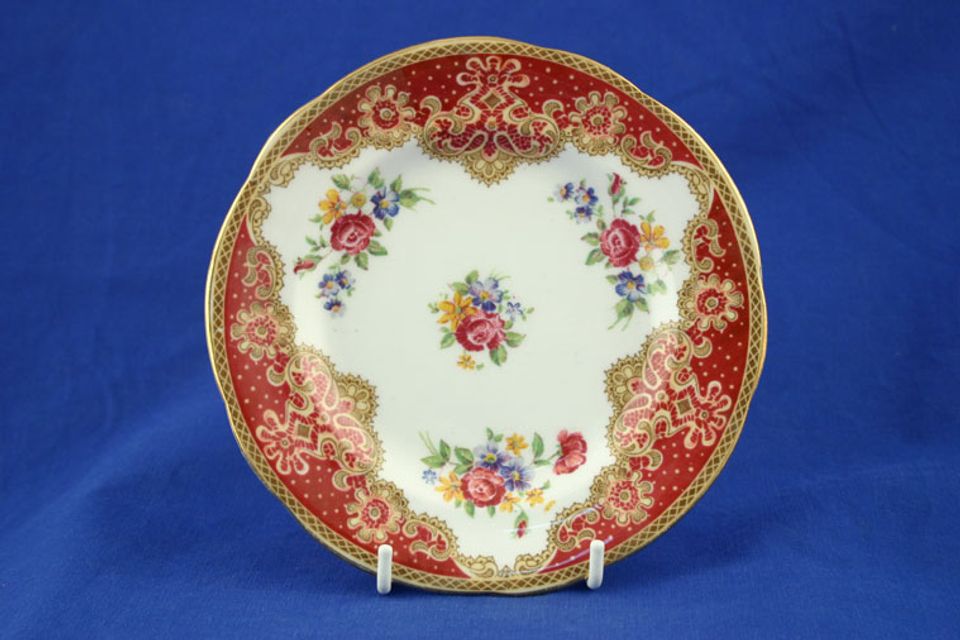 Paragon Honiton - Red Tea / Side Plate 6 1/4"