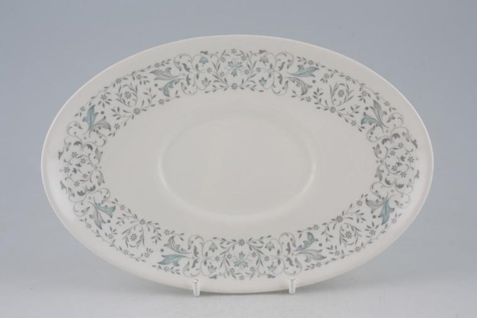 Royal Doulton Arabesque - D6465 Sauce Boat Stand oval 8 3/4"