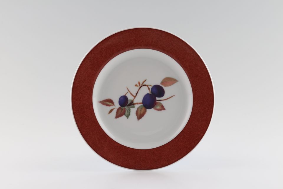 Royal Worcester Evesham - Colours Tea / Side Plate Terracotta - Damson 6 3/4"