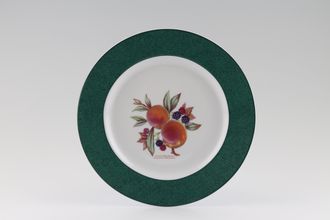 Royal Worcester Evesham - Colours Salad/Dessert Plate Green - Peach & blackberry 8 1/4"