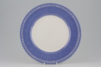 Queens Out Of The Blue Dinner Plate No Pattern in Centre 10 3/4"