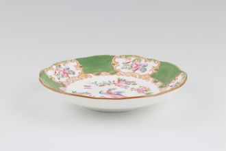 Minton Cockatrice - Green - 4863 Fruit Saucer Looks like a deep saucer without well 6"