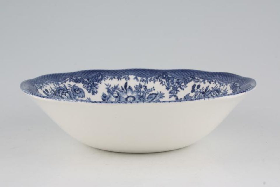 Wedgwood Asiatic Pheasant - Blue - Enoch Wedgwood Soup / Cereal Bowl 6 1/2"