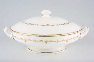 Royal Worcester Gold Chantilly Vegetable Tureen with Lid