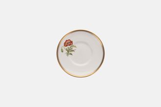 Royal Worcester Poppy Coffee Saucer 4 3/4"