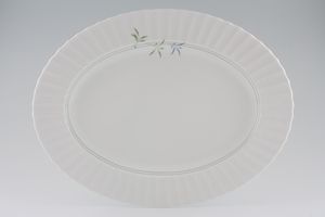 Royal Worcester Green Bamboo Oval Platter
