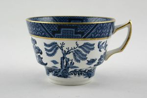 Booths Real Old Willow - Gold Edge - Brown Trellis Breakfast Cup