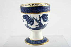 Booths Real Old Willow - Gold Edge - Brown Trellis Egg Cup