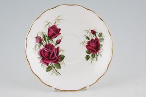 Colclough Red Roses + Green Leaves - 7981 Tea Saucer