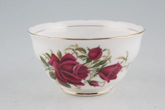 Sell Colclough Red Roses + Green Leaves - 7981 Sugar Bowl - Open (Tea) wavy rim 4 1/4"