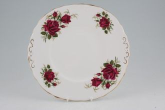 Sell Colclough Red Roses + Green Leaves - 7981 Cake Plate 9 1/4"