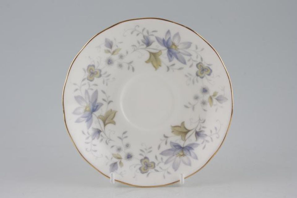 Colclough Rhapsody in Blue - 8683 Tea Saucer for bell cup 5 1/2"