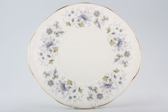 Sell Colclough Rhapsody in Blue - 8683 Cake Plate Round - eared 10 1/4"