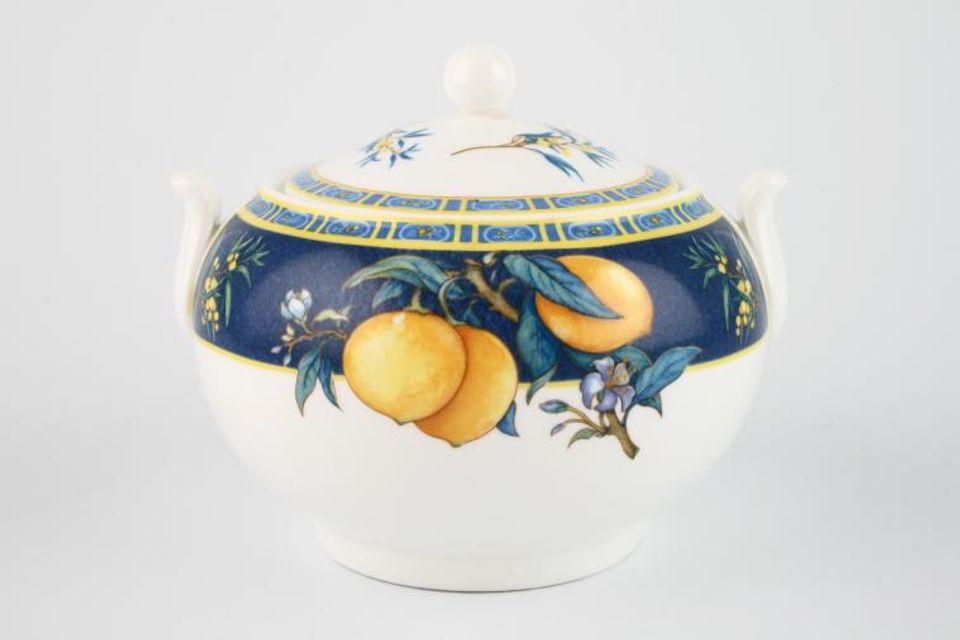 Wedgwood Citrons Sugar Bowl - Lidded (Tea) Earred, Squat