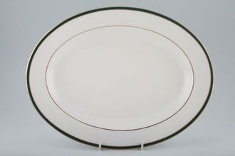 Royal Doulton Oxford Green - T.C.1191 - Romance Collection Oval Platter 13 1/4"