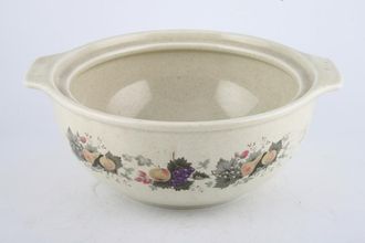Royal Doulton Harvest Garland - Thick Line - L.S.1018 Vegetable Tureen Base Only Round Sides, Eared 2pt