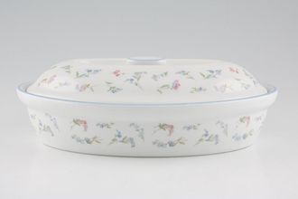 Royal Worcester Forget me not Casserole Dish + Lid Oven to Tableware 2pt