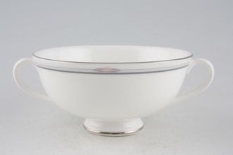 Royal Doulton Simplicity - H5112 Soup Cup 2 Handles, Silver rim on Foot