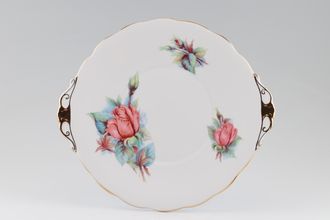 Roslyn Harry Wheatcroft Roses - Rendezvous Cake Plate 9 3/4"