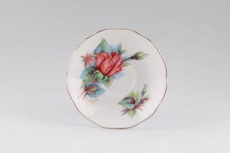 Roslyn Harry Wheatcroft Roses - Rendezvous Tea Saucer 'Rendez Vous' signed on front 5 3/4"
