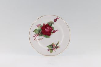 Sell Roslyn Harry Wheatcroft Roses - Grand Gala Tea / Side Plate 'Grand Gala' signed on front 6 1/4"