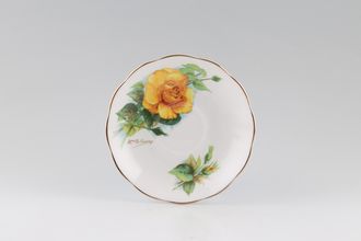 Roslyn Harry Wheatcroft Roses - Mms Ch Sauvage Tea Saucer 'MmeCh Sauvage' signed on front 5 3/4"