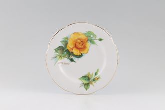 Roslyn Harry Wheatcroft Roses - Mms Ch Sauvage Tea / Side Plate 'MmeCh Sauvage' signed on front 6 1/4"