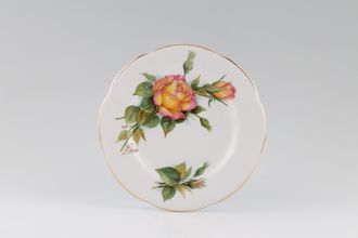 Roslyn Harry Wheatcroft Roses - Peace Tea / Side Plate Peace signed on front 6 1/4"