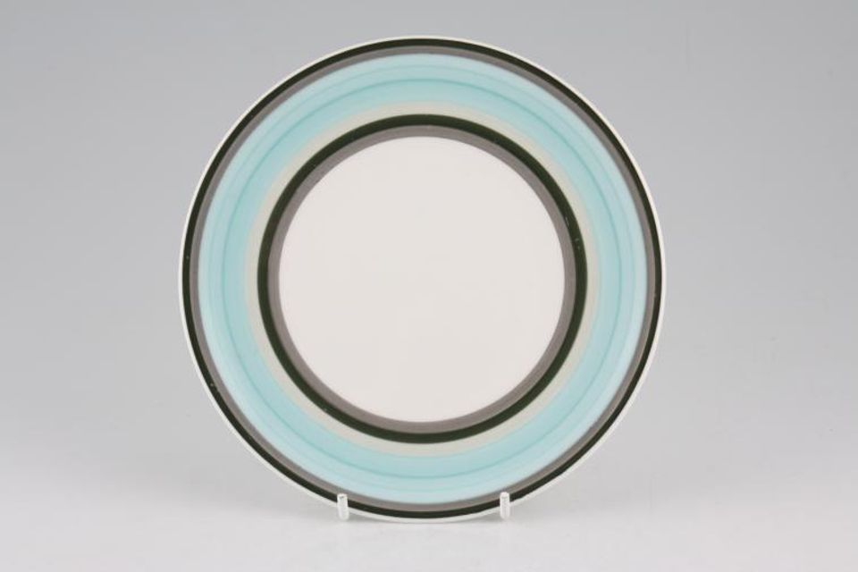 Susie Cooper Gay Stripes Tea / Side Plate Jade 6 1/2"