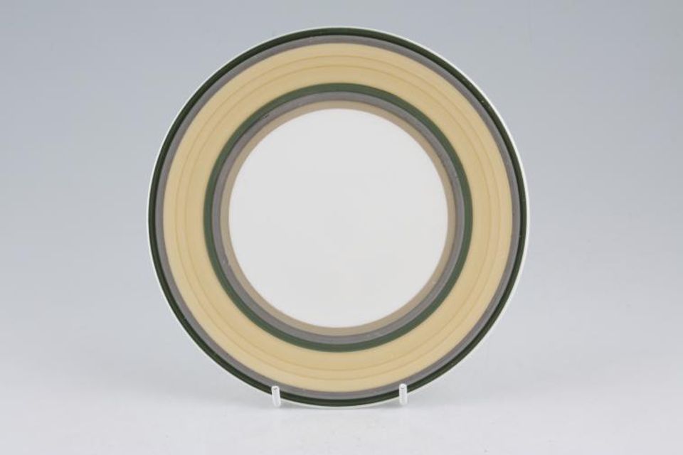 Susie Cooper Gay Stripes Tea / Side Plate Old Gold 6 1/2"