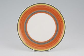 Susie Cooper Gay Stripes Tea / Side Plate Red Pepper 6 1/2"