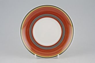 Sell Susie Cooper Gay Stripes Coffee Saucer Red Pepper 5 1/2"