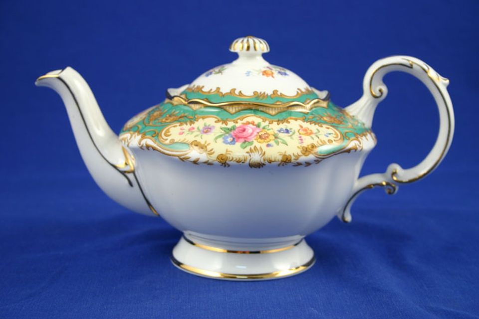 Paragon Pompadour - Green Teapot 1pt