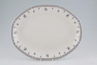 Royal Doulton Calico Blue Oval Platter 13 3/8"