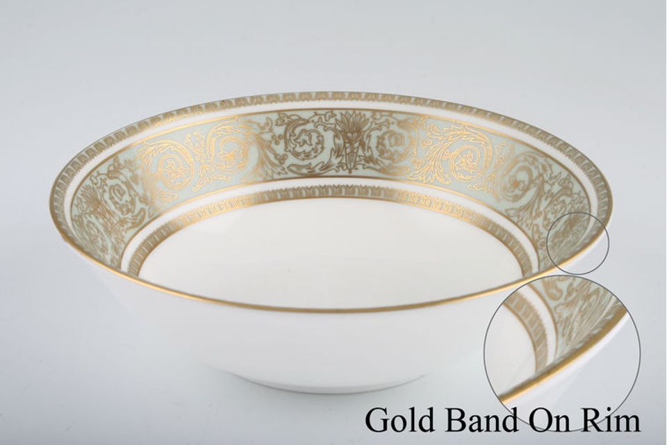 Royal Doulton English Renaissance - H4972 Fruit Saucer Gold band on rim, Gold Backstamp 5 1/4"