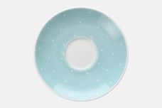 Susie Cooper Raised spot - Pale Blue with White Spots Tea Saucer 5 3/4" thumb 1