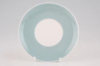 Sell Susie Cooper Flower Motif Coffee Saucer Grey Blue - Signed B/S 5 1/2"